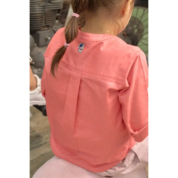The Baby Trunk Unisex Coral Band Collar Shirt | 2 to 6 Years
