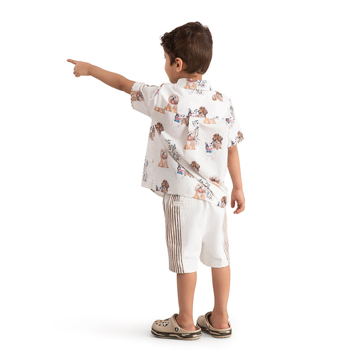 The Baby Trunk Baby Boy Co-ord Set - Dogs Play
