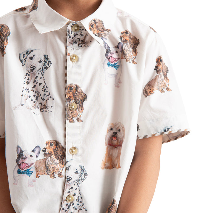 The Baby Trunk Baby Boy Co-ord Set - Dogs Play
