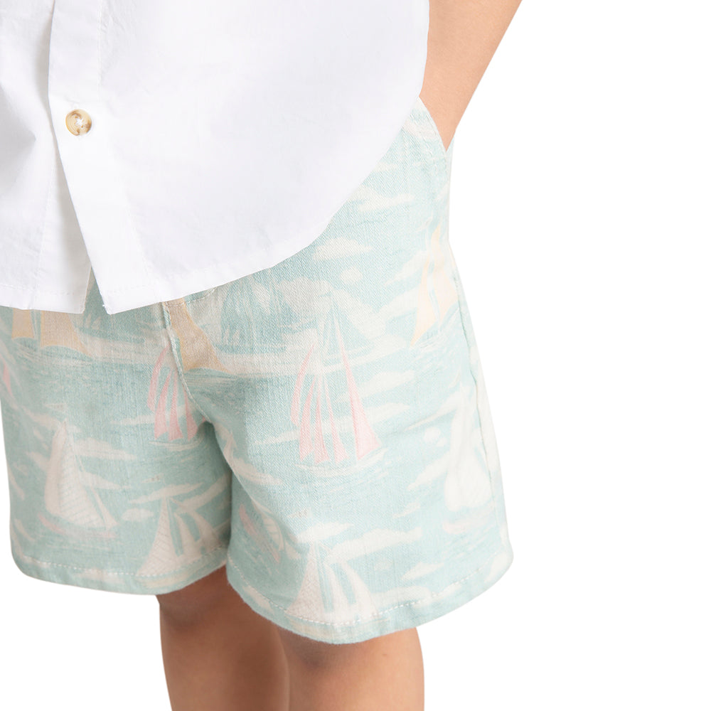 The Baby Trunk Baby Boy Co-ord Set - Boat