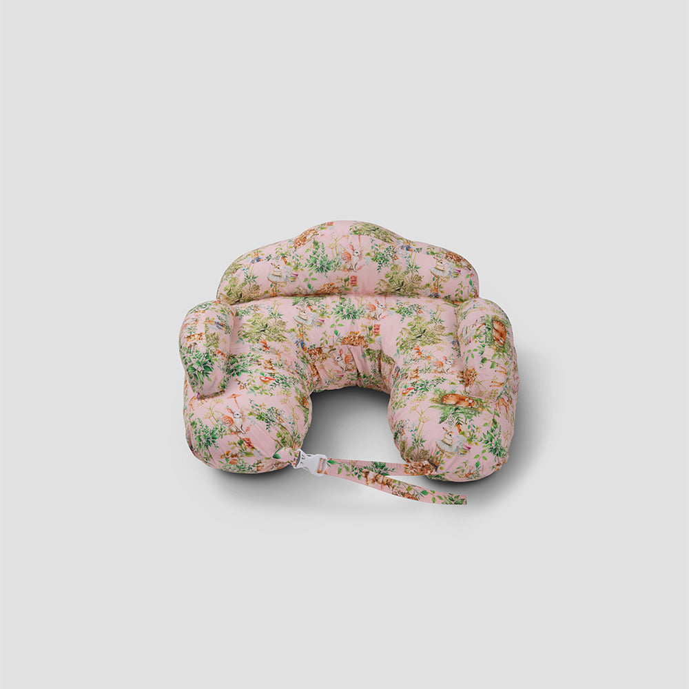 The Baby Trunk Feeding Pillow Cradle - Bunny Blush