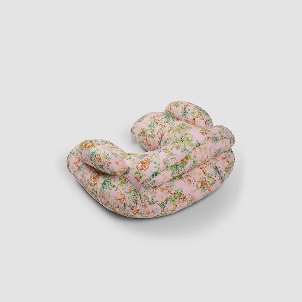 The Baby Trunk Feeding Pillow Cradle - Bunny Blush