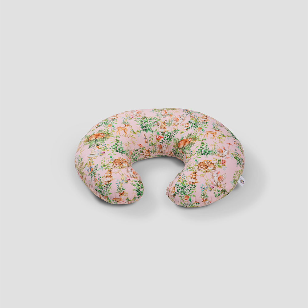 The Baby Trunk Feeding Pillow - Blush Bunny