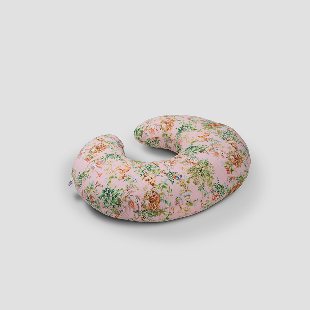 The Baby Trunk Feeding Pillow - Blush Bunny