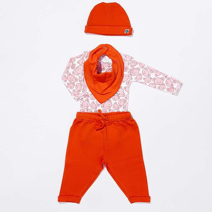 Cotton Bug Bib - Teddy (Pack of 2)