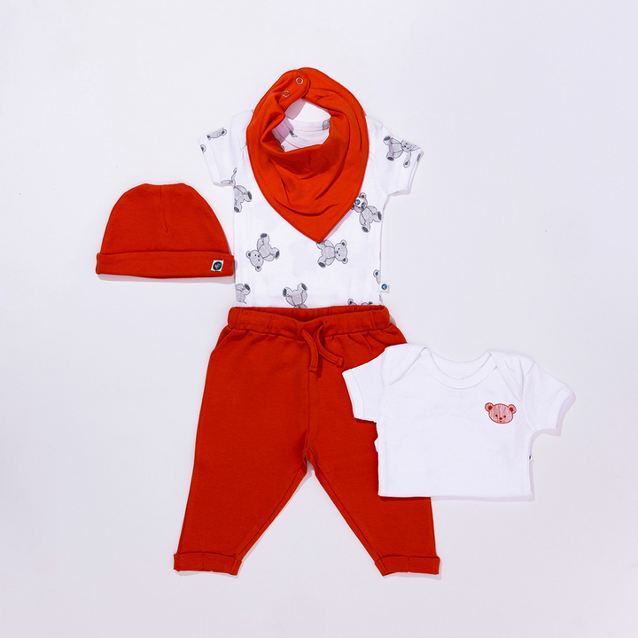 Cotton Bug Bib - Teddy (Pack of 2)