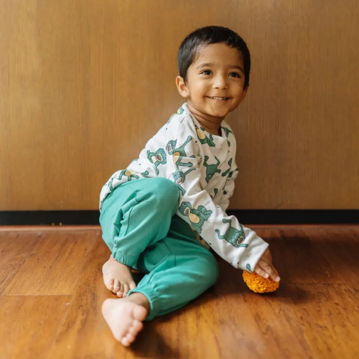 Dulaar Organic Tracksuit Set - Hoppy Froggy