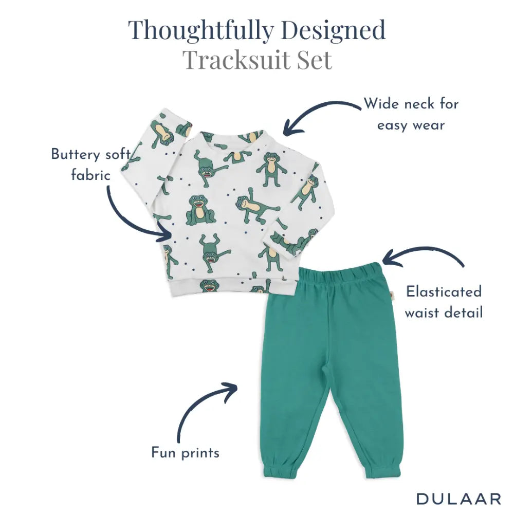Dulaar Organic Tracksuit Set - Hoppy Froggy