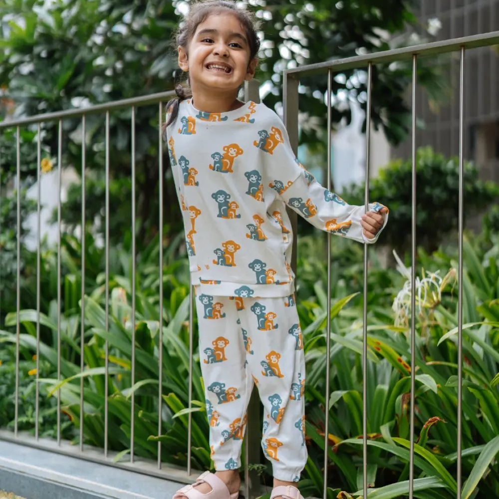 Dulaar Organic Tracksuit Set - Two Little Monkeys
