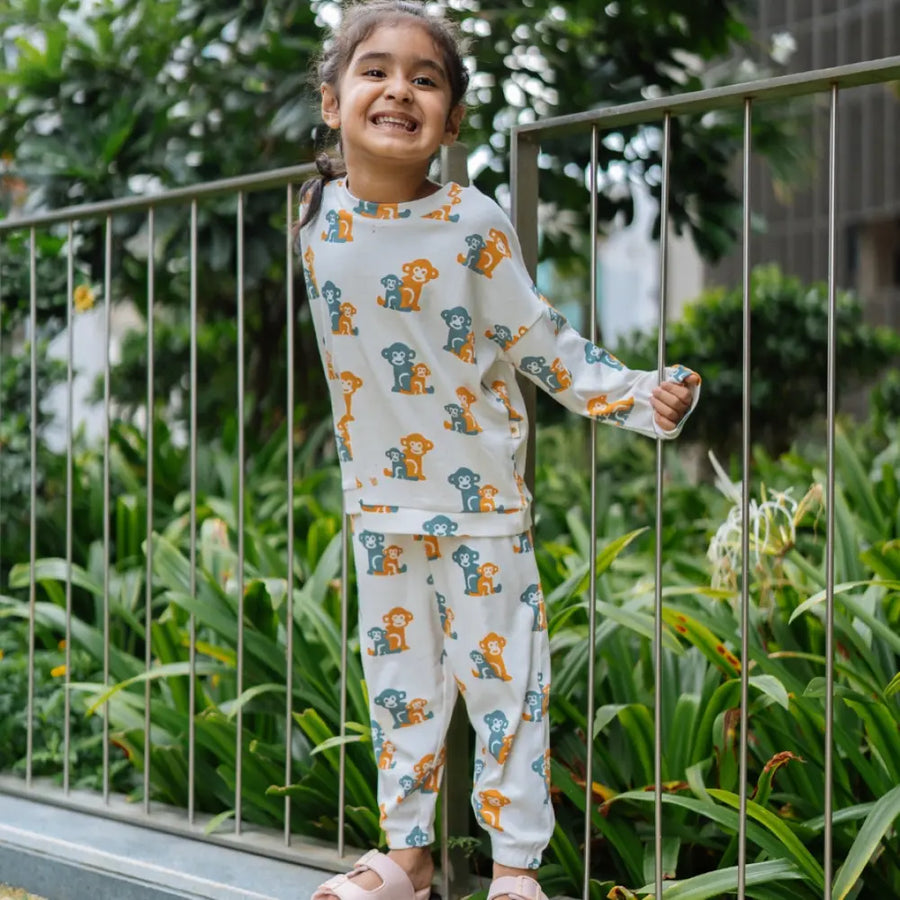 Dulaar Organic Tracksuit Set - Two Little Monkeys