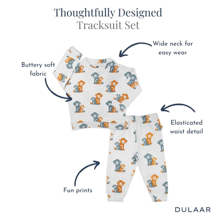 Dulaar Organic Tracksuit Set - Two Little Monkeys