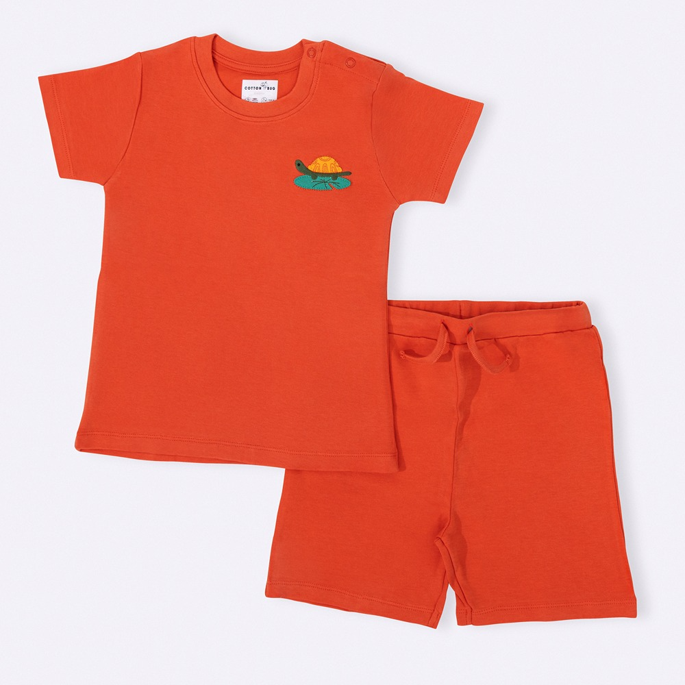 Cotton Bug Co-ord Set - Tortoise