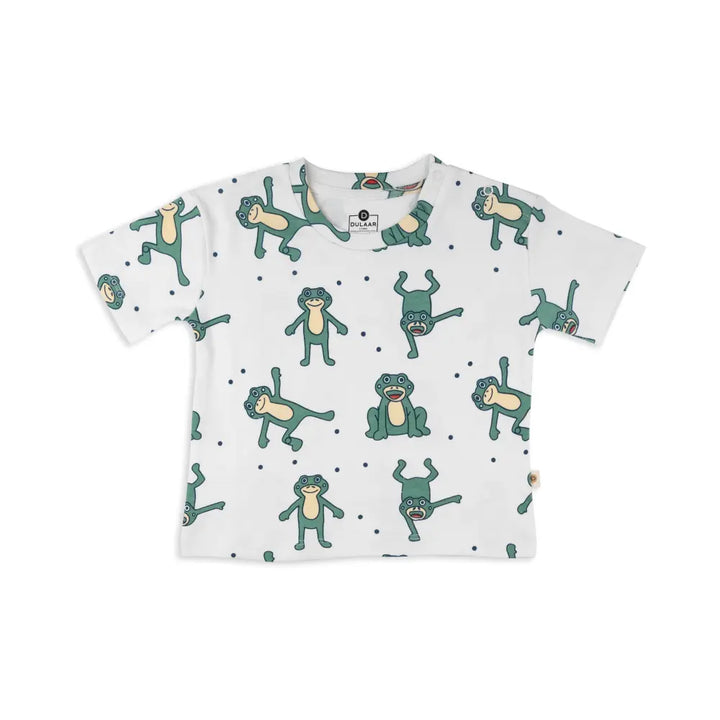 Dulaar Organic Tee &amp; Shorts Co-ord Set - Hoppy Froggy