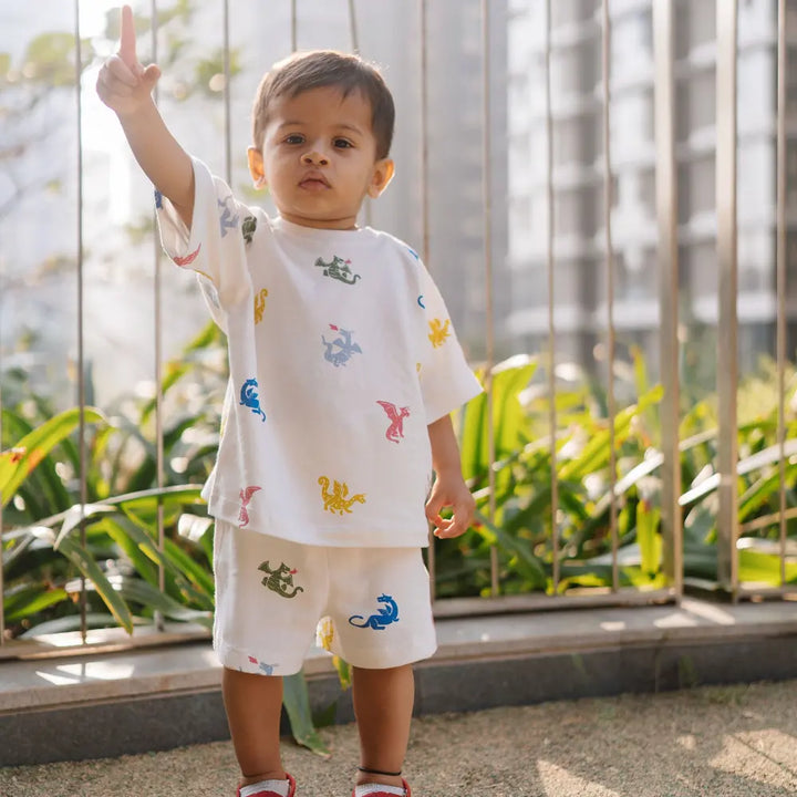Dulaar Organic Tee &amp; Shorts Co-ord Set