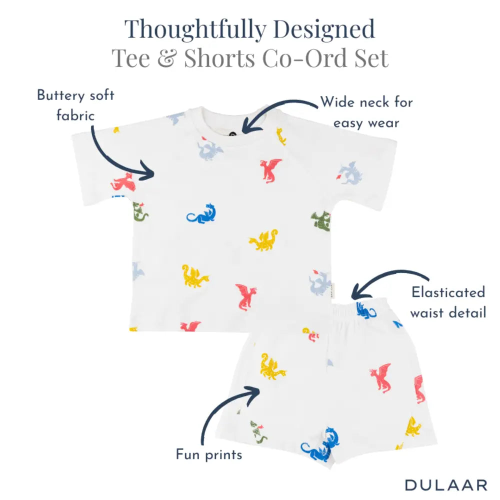 Dulaar Organic Tee &amp; Shorts Co-ord Set