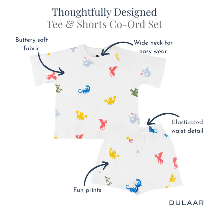 Dulaar Organic Tee &amp; Shorts Co-ord Set