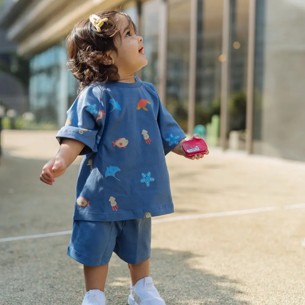 Dulaar Organic Tee &amp; Shorts Co-ord Set
