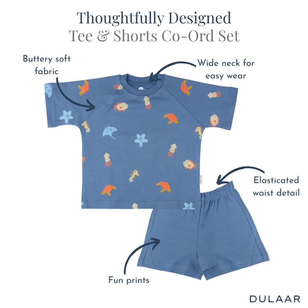 Dulaar Organic Tee &amp; Shorts Co-ord Set