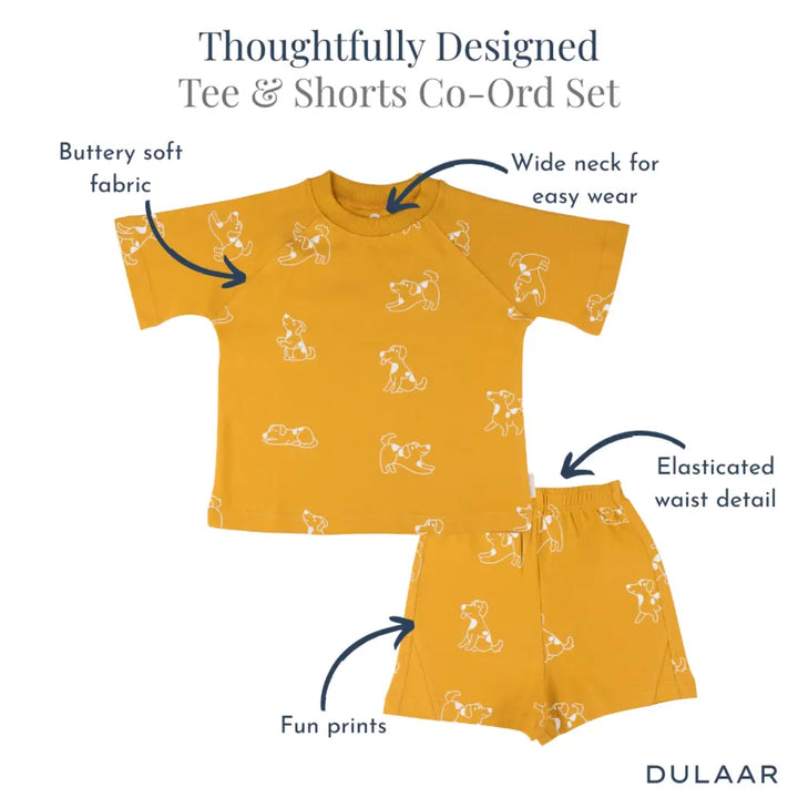 Dulaar Organic Tee &amp; Shorts Co-ord Set