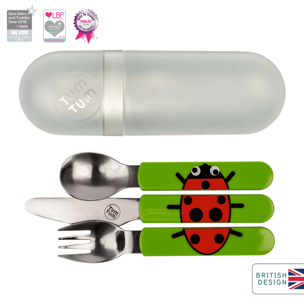 Easy Scoop Children's Cutlery Set with Travel Case