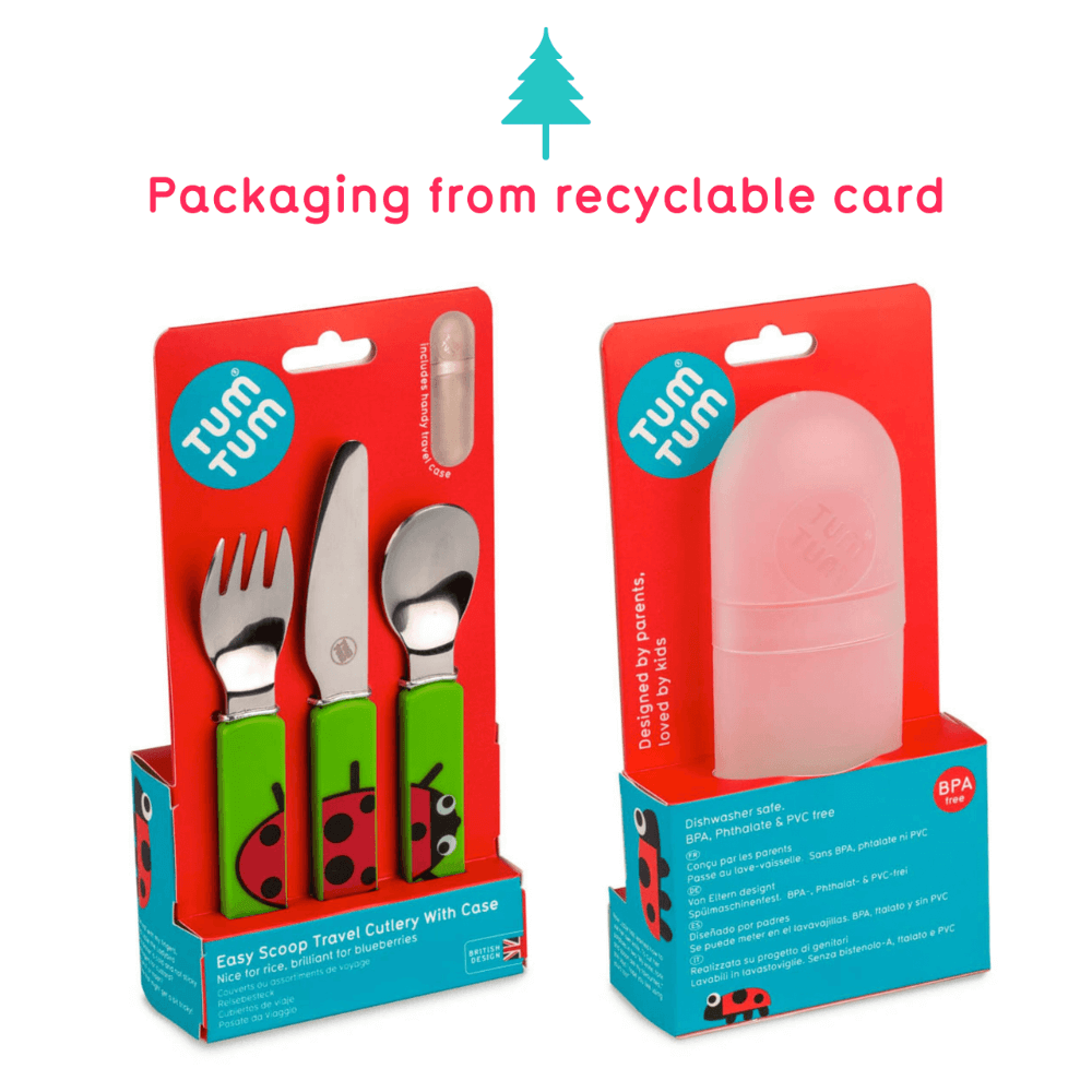 Easy Scoop Children's Cutlery Set with Travel Case