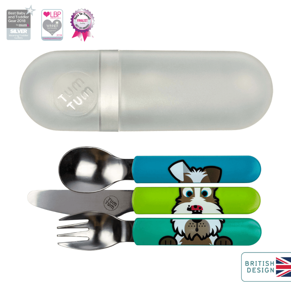 Easy Scoop Children's Cutlery Set with Travel Case