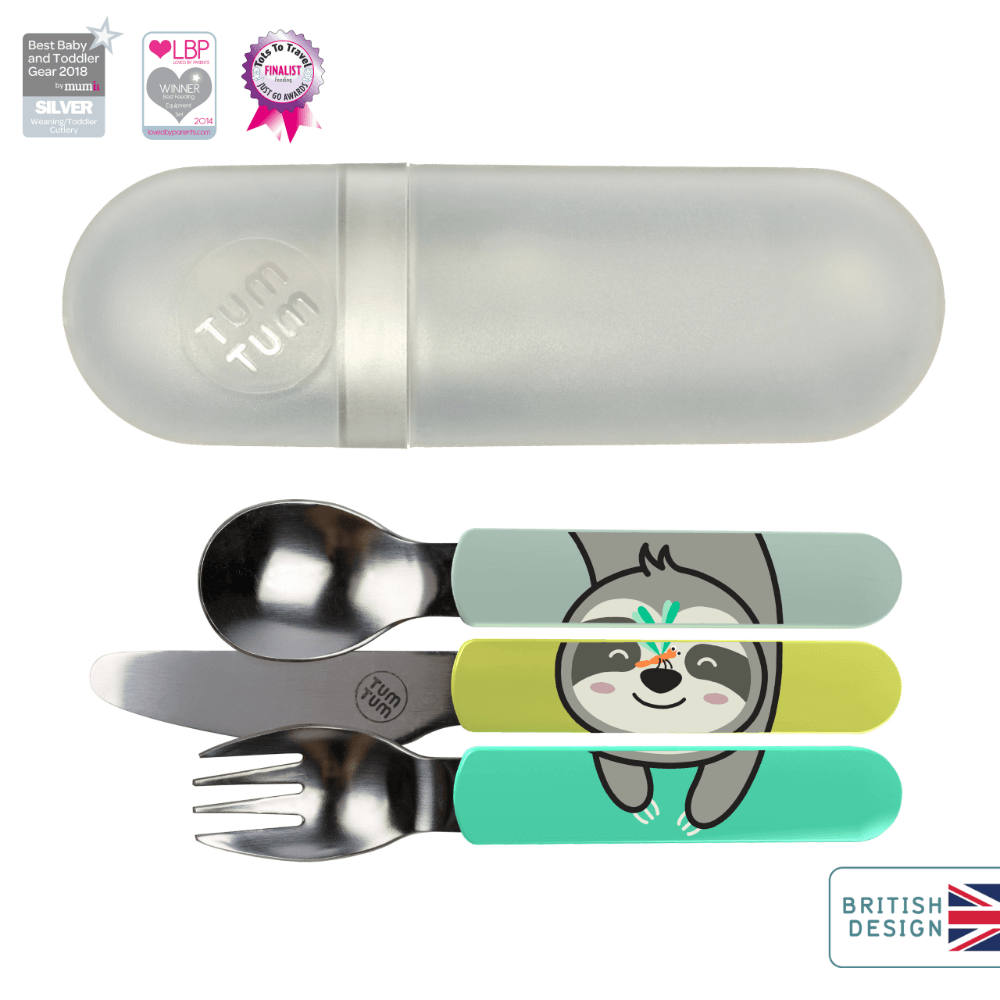 Easy Scoop Children's Cutlery Set with Travel Case