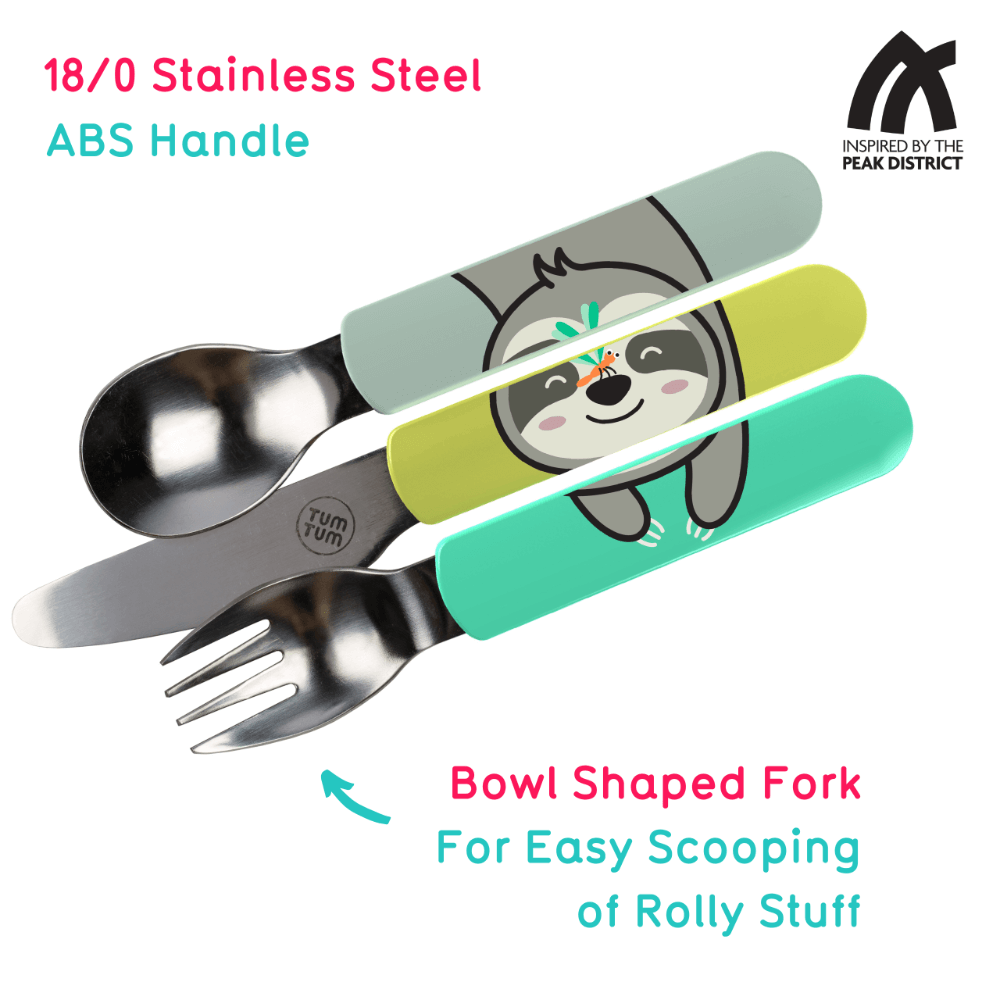 Easy Scoop Children's Cutlery Set with Travel Case