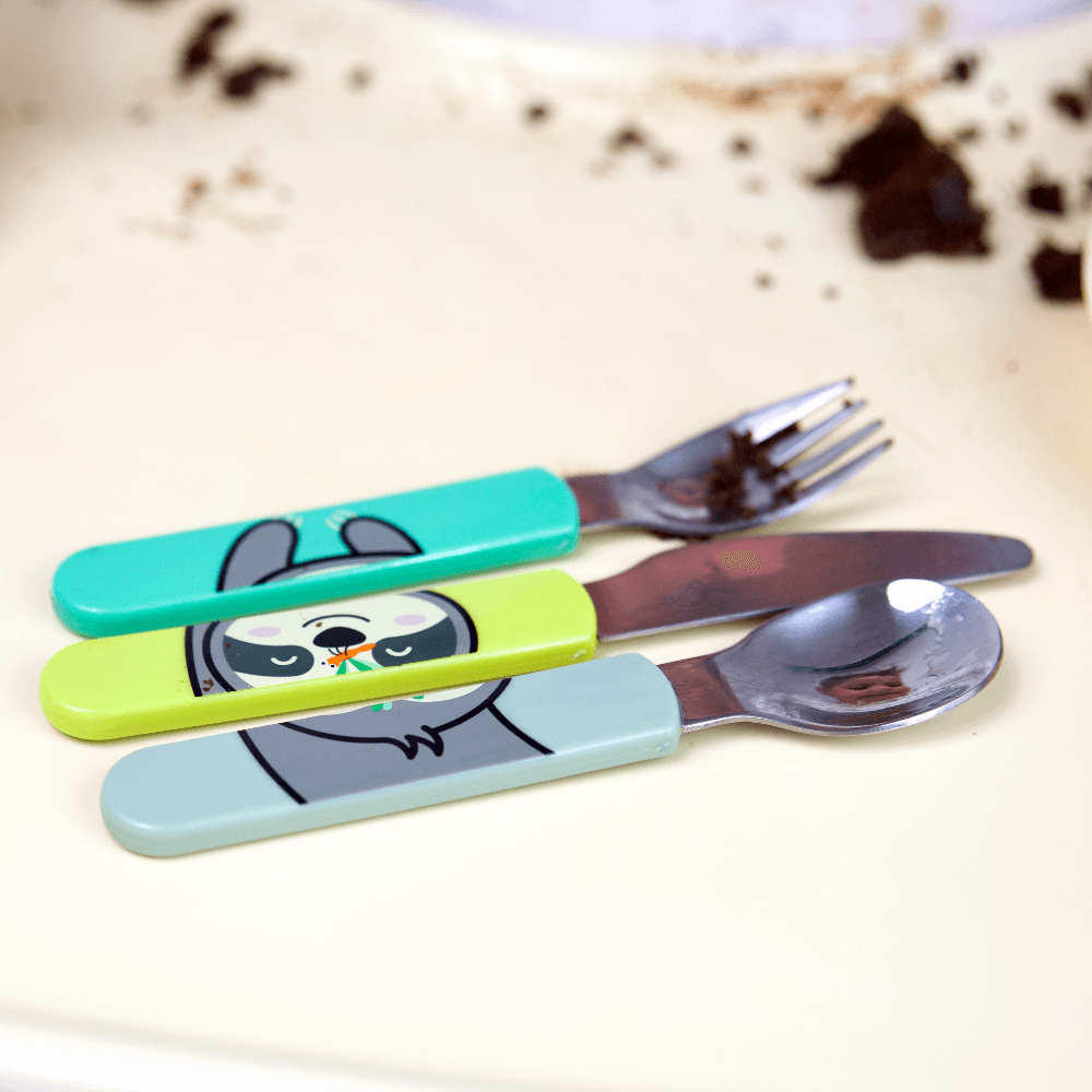 Easy Scoop Children's Cutlery Set with Travel Case