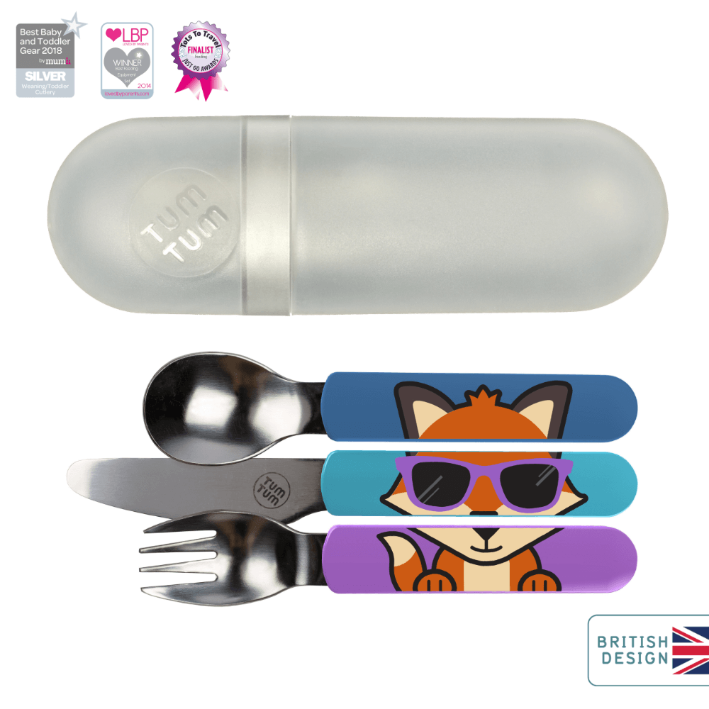 Easy Scoop Children's Cutlery Set with Travel Case