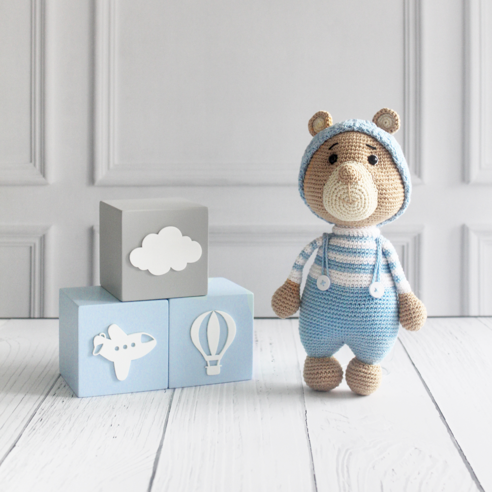The Tiny Trove Crochet Toys - Barney the Bear