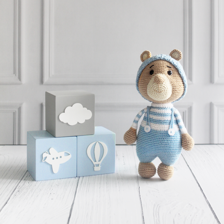 The Tiny Trove Crochet Toys - Barney the Bear