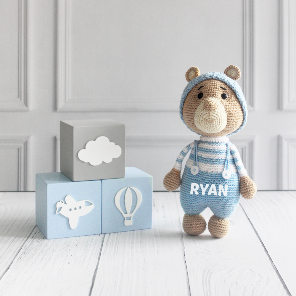 The Tiny Trove Crochet Toys - Barney the Bear