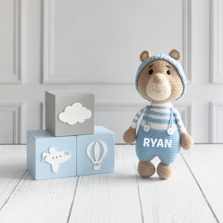 The Tiny Trove Crochet Toys - Barney the Bear