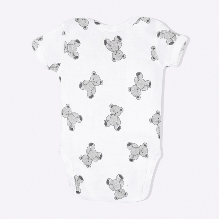 Cotton Bug Half Sleeves Romper Set of 3 - Teddy