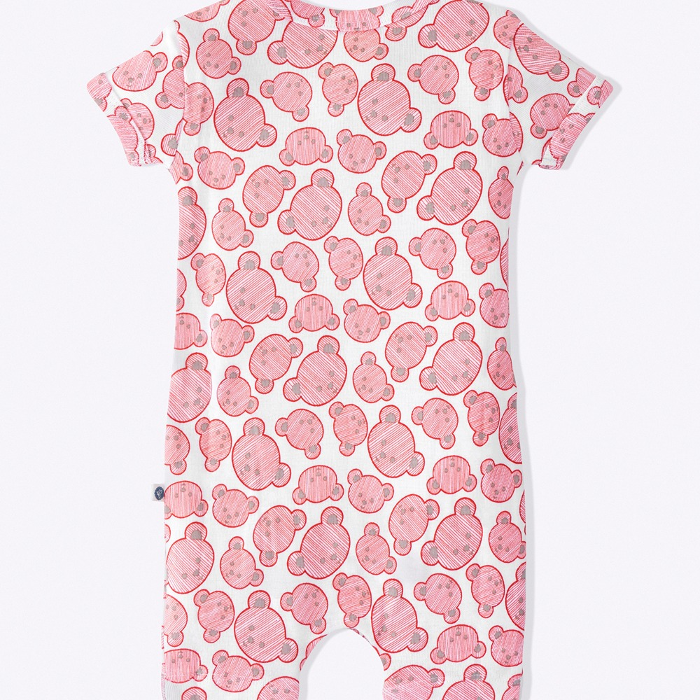 Cotton Bug Romper Suit - Teddy
