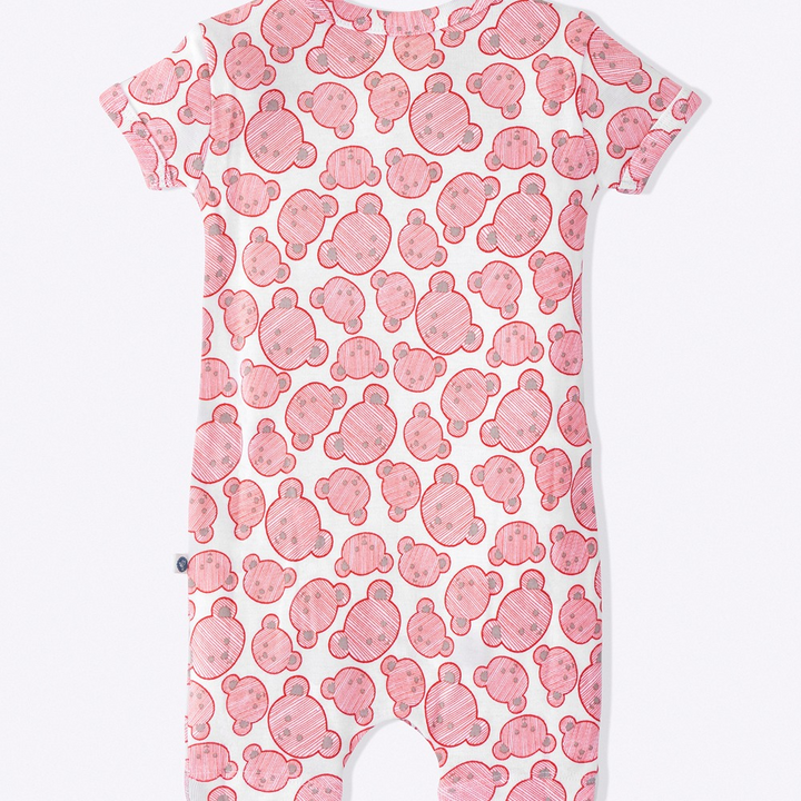 Cotton Bug Romper Suit - Teddy
