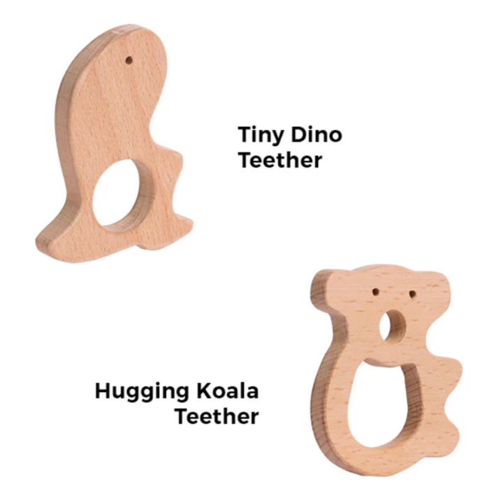The Play Chapter Tiny Dino &amp; Hugging Koala Teether Set
