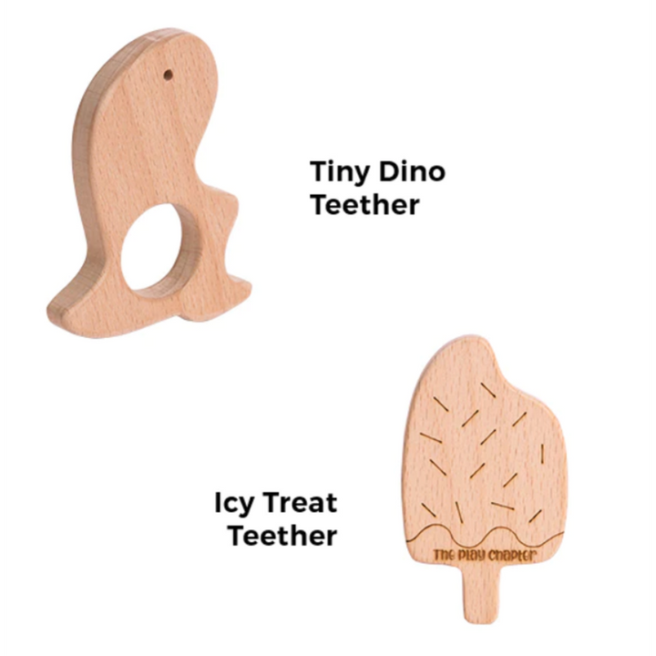 The Play Chapter Tiny Dino &amp; Icy Treat Teether Set