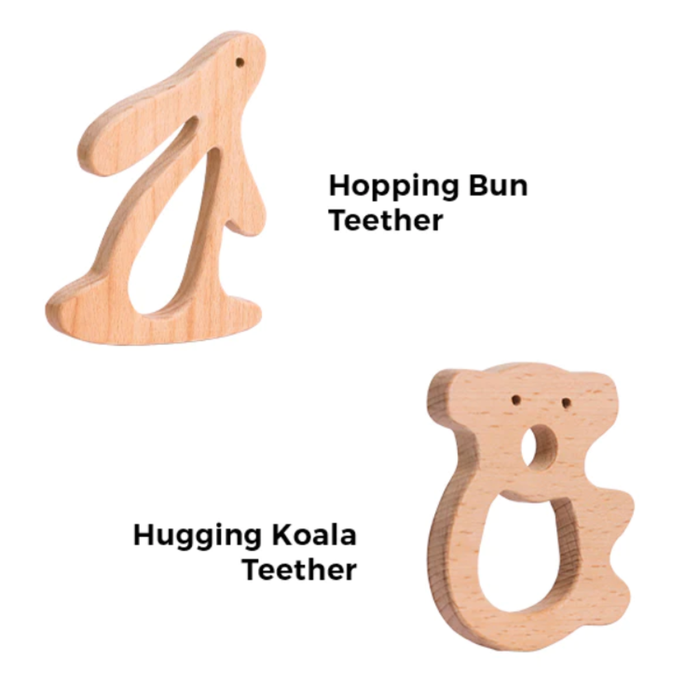 The Play Chapter Hopping Bun &amp; Hugging Koala Teether Set