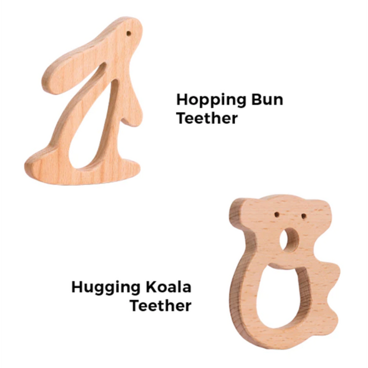 The Play Chapter Hopping Bun &amp; Hugging Koala Teether Set