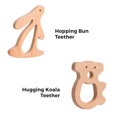 The Play Chapter Hopping Bun & Hugging Koala Teether Set