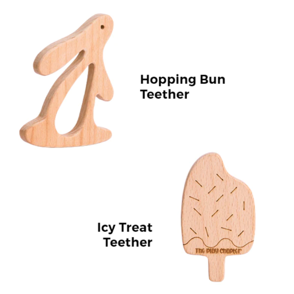 The Play Chapter Hopping Bun &amp; Icy Treat Teether Set