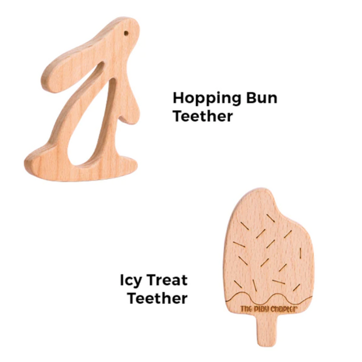 The Play Chapter Hopping Bun &amp; Icy Treat Teether Set