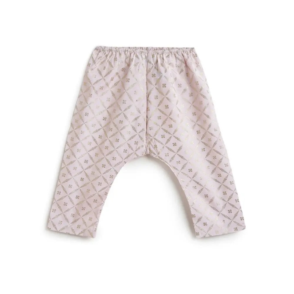 Tiber Taber 100% Viscose Woven Full Sleeves Top Set - Pink