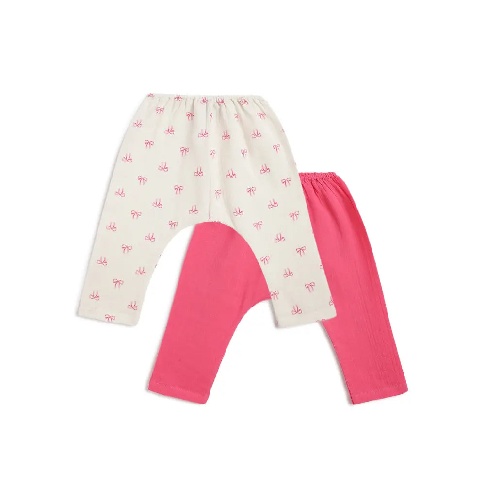 Tiber Taber 100% Cotton Full Sleeves Printed Jhabla Set - White