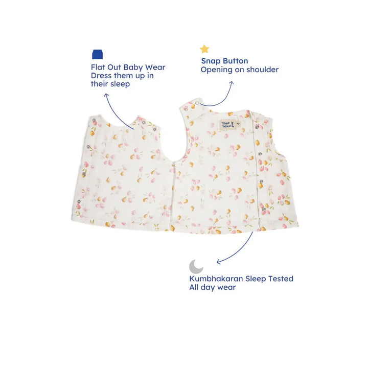 Tiber Taber Soft 100% Cotton Jhabla Set - Pink