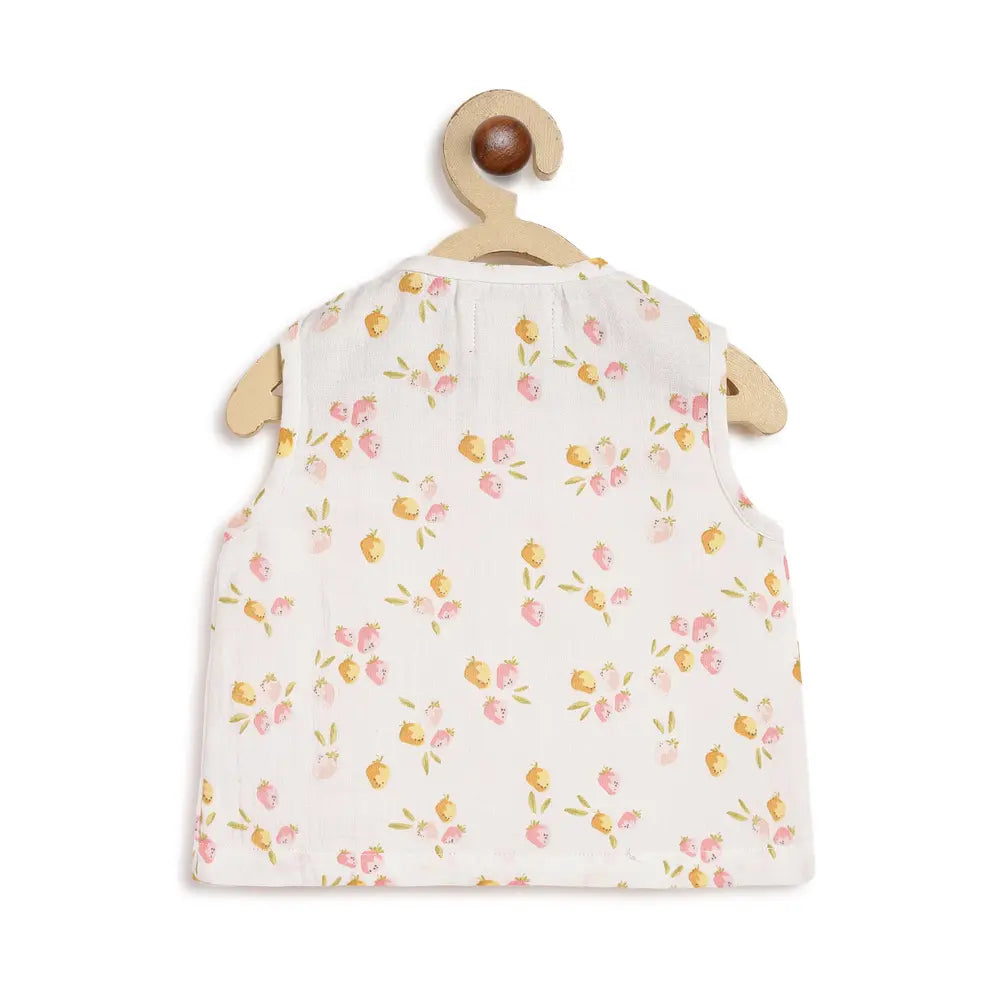 Tiber Taber Soft 100% Cotton Jhabla Set - Pink