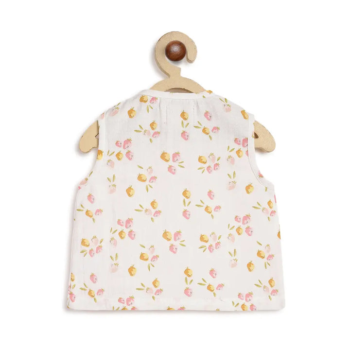 Tiber Taber Soft 100% Cotton Jhabla Set - Pink