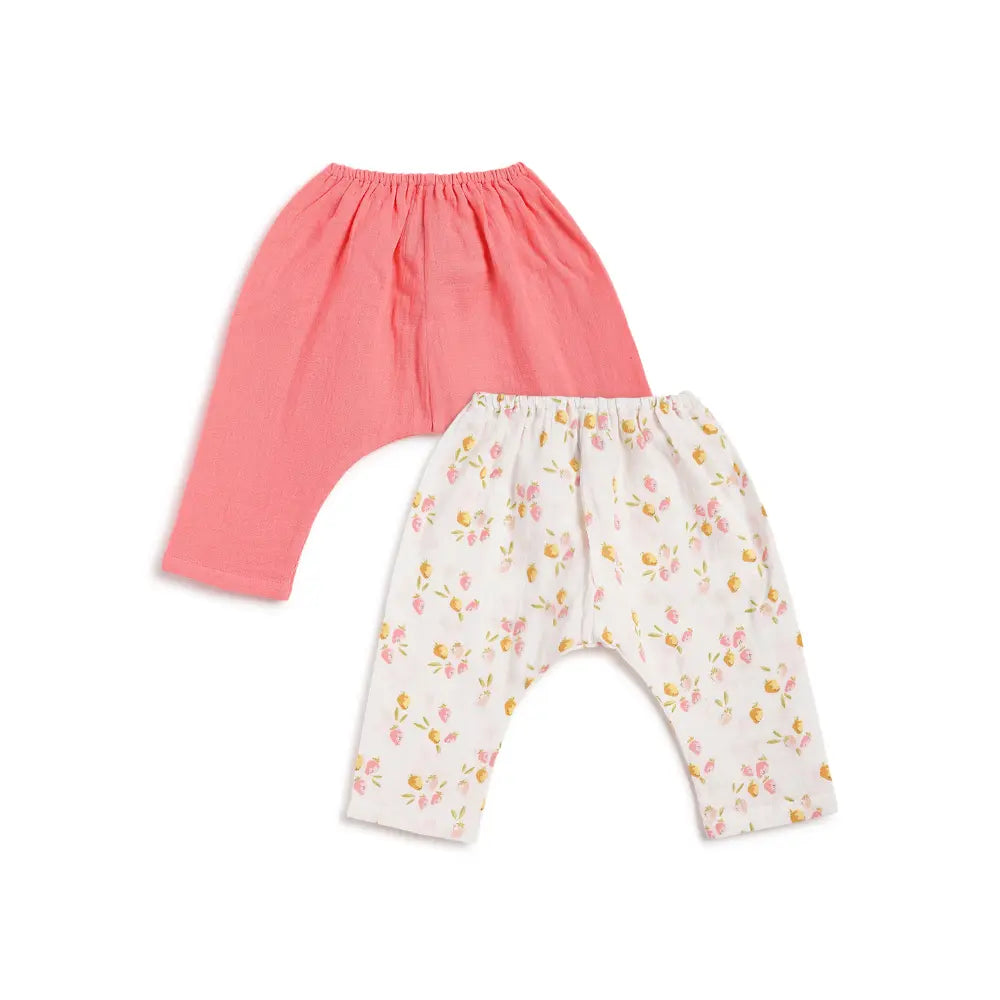 Tiber Taber Soft 100% Cotton Jhabla Set - Pink